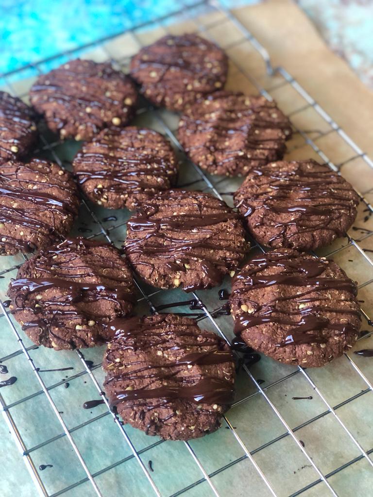 Double Chocolate Tigernut & Quinoa Cookies