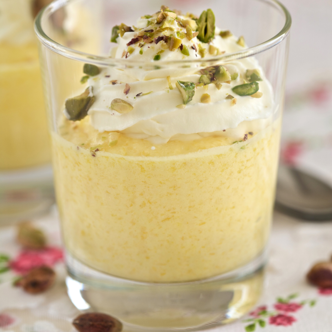 Mango & Lime Mousse with Ginger Nut Crunch