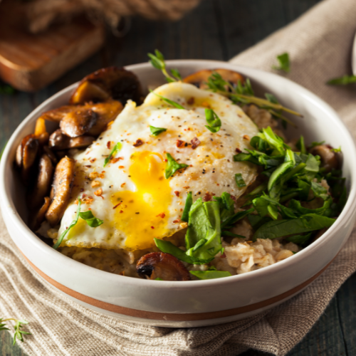 Sundried Tomato & Miso Mushroom Quinoa Porridge